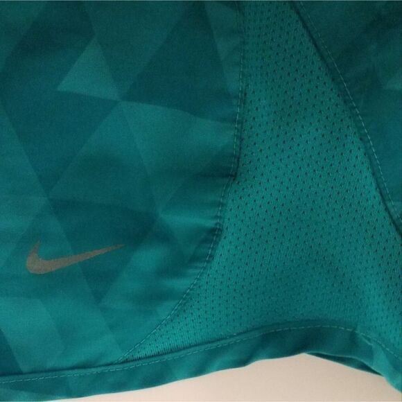 Nike Running Shorts Blue Green Aqua Women's Training and Workout Size L - Picture 7 of 10